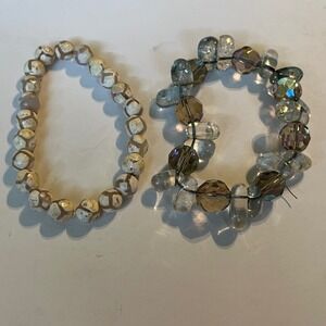 Beaded Stretch Bracelets Set Fashion Jewelry Stacking Bracelet‎ Set of 2
